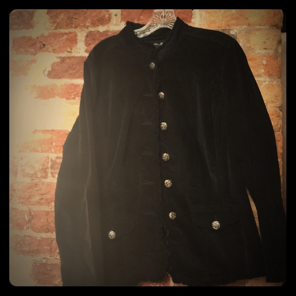 Black needlecord jacket